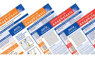 Anaphylaxis, Allergy and Asthma Forms